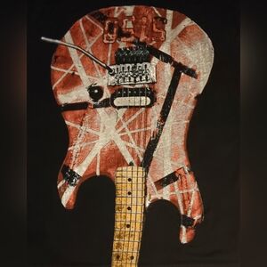 Van Halen 5150 Frankenstein t-shirt EVH Eddie guitar heavy metal concert rock